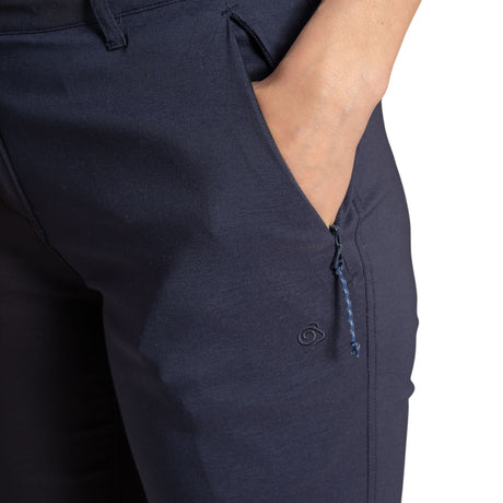 Craghoppers Women's Kiwi Pro Trousers Mid Khaki / X-Small / Short-Mid Khaki / X-Small / Regular-Mid Khaki / Small / Short-Mid Khaki / Small / Regular-Mid Khaki / Medium / Short - 53 Degrees North 