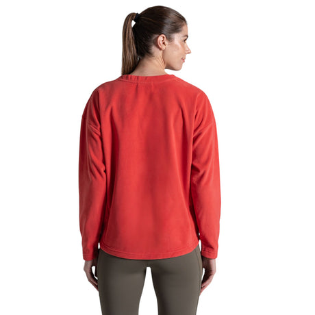 Craghoppers Women's Miska Crew Neck Compote Red / X-Small-Compote Red / Small-Compote Red / Medium-Compote Red / Large-Compote Red / X-Large - 53 Degrees North 