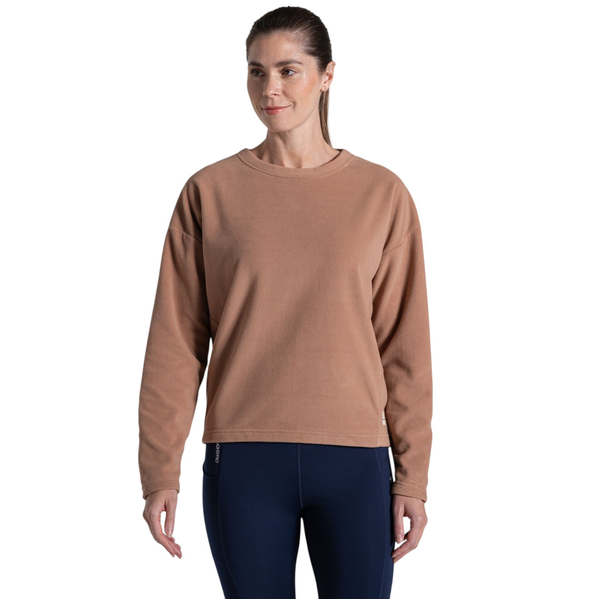 Craghoppers Women's Miska Crew-Neck Fleece Pullover Umber / X-Small - 53 Degrees North
