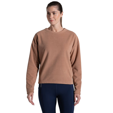 Craghoppers Women's Miska Crew-Neck Fleece Pullover Umber / X-Small - 53 Degrees North