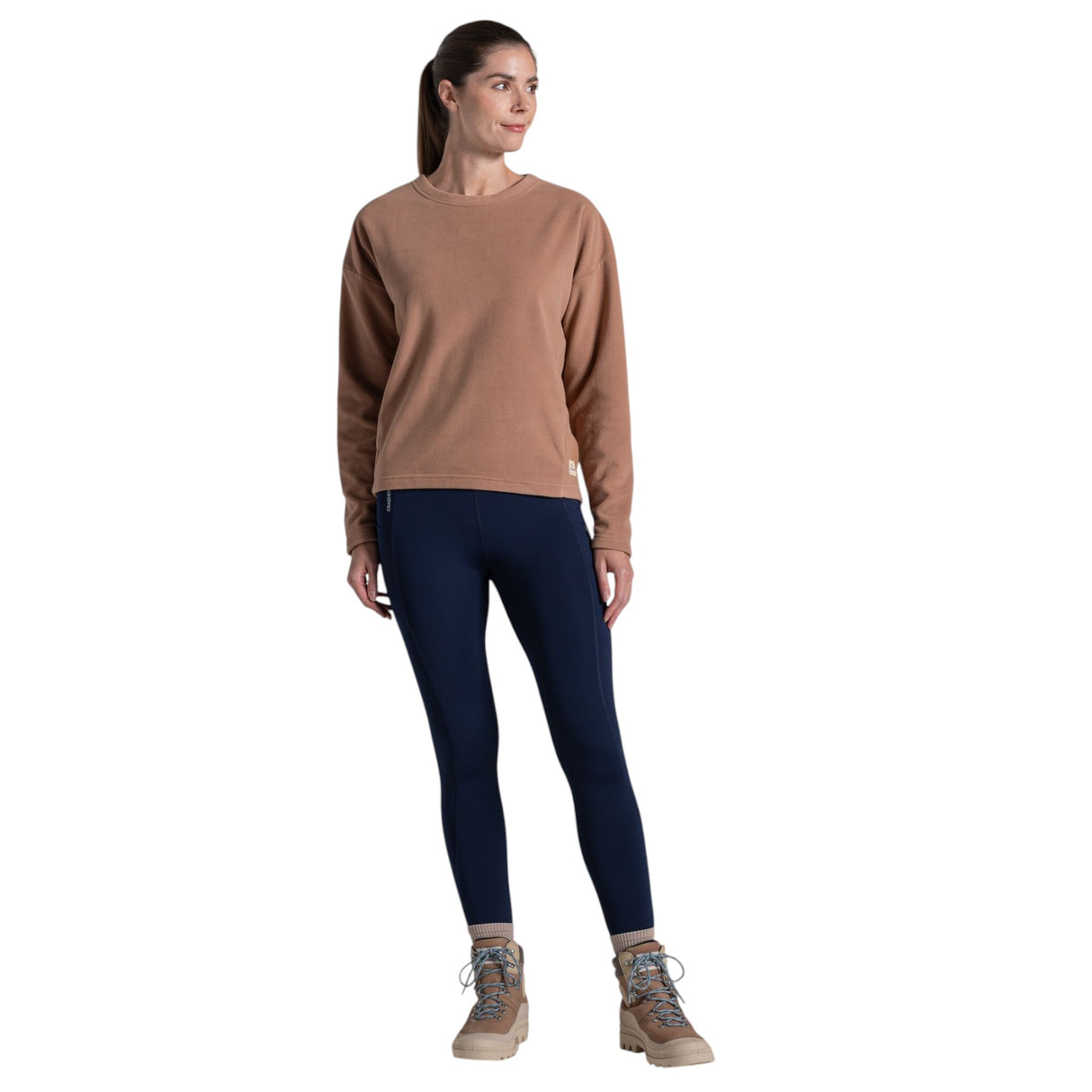 Craghoppers Women's Miska Crew-Neck Fleece Pullover Compote Red / X-Small - 53 Degrees North