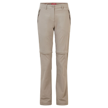 Craghoppers Women's NosiLife Pro II Convertible Trousers X-Small / Mushroom - 53 Degrees North