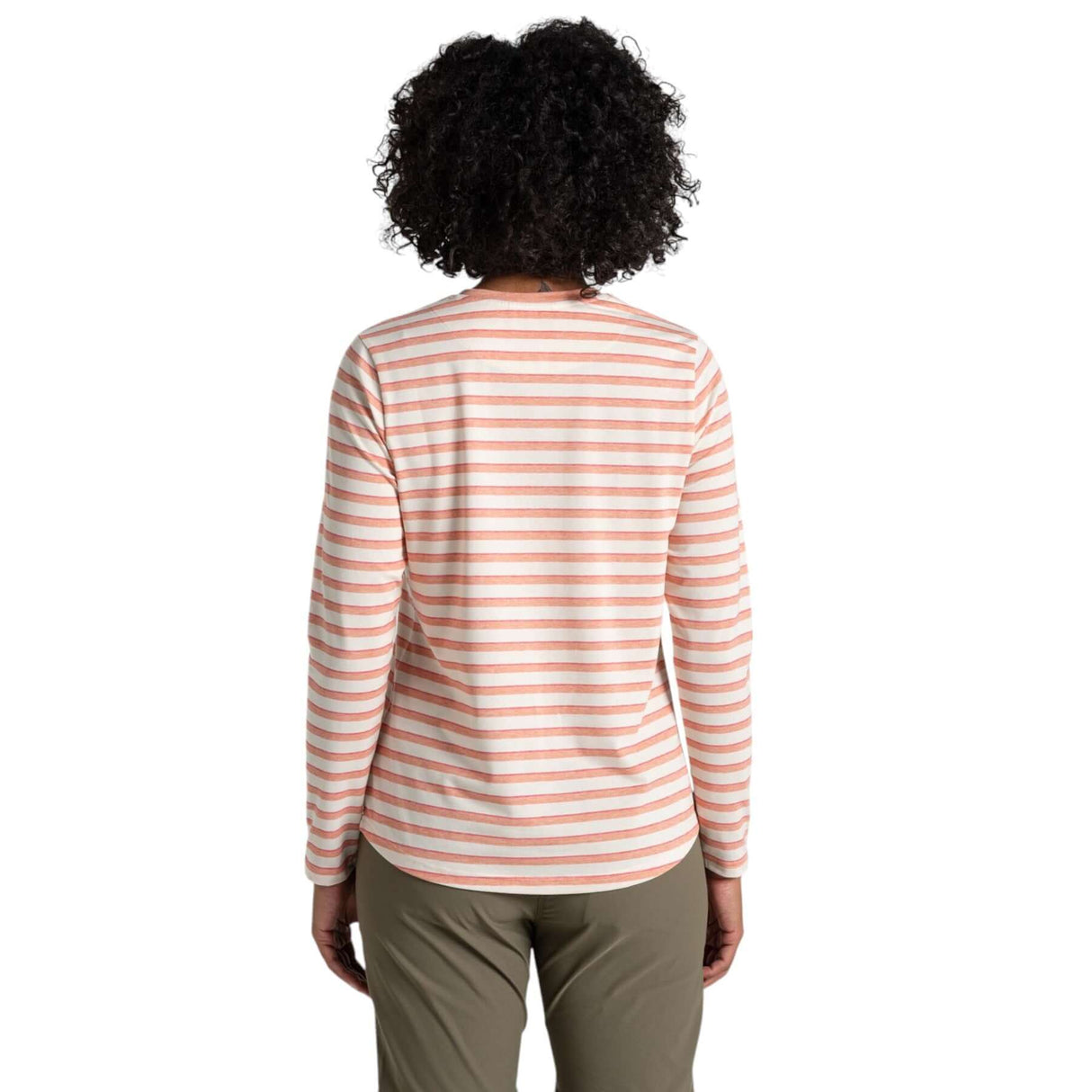 Craghoppers Women's Nosilife Akona Long Sleeve Top Clay Stripe / X-Small-Clay Stripe / Small-Clay Stripe / Medium-Clay Stripe / Large-Clay Stripe / X-Large - 53 Degrees North 