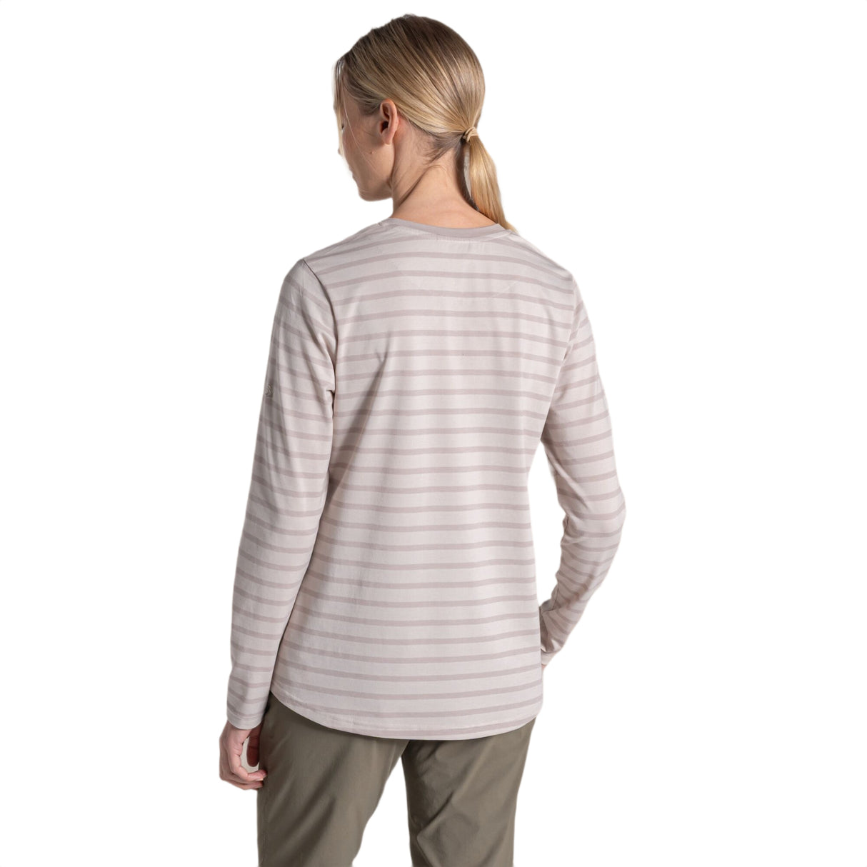 Craghoppers Women's Nosilife Akona Long Sleeve Top Clay Stripe / X-Small-Clay Stripe / Small-Clay Stripe / Medium-Clay Stripe / Large-Clay Stripe / X-Large - 53 Degrees North 