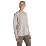 Craghoppers Women's Nosilife Akona Long Sleeve Top Clay Stripe / X-Small-Clay Stripe / Small-Clay Stripe / Medium-Clay Stripe / Large-Clay Stripe / X-Large - 53 Degrees North 