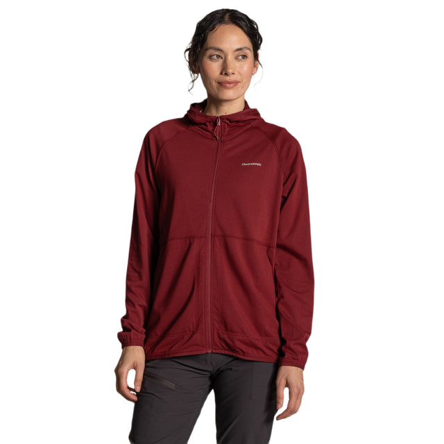 Craghoppers Women's Nosilife Aya Hooded Jacket Riad Red / X-Small-Riad Red / Small-Riad Red / Medium-Riad Red / Large-Riad Red / X-Large - 53 Degrees North 