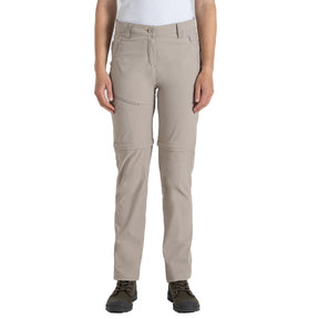 Craghoppers Women's Nosilife Pro Convertible III Trousers Soft Mushroom / X-Small / Regular-Soft Mushroom / Small / Regular-Soft Mushroom / Medium / Regular-Soft Mushroom / Large / Regular-Soft Mushroom / X-Large / Regular - 53 Degrees North 