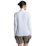 Craghoppers Women's Nosilife Solarshield+ Half Zip Technical Top White / X-Small-White / Small-White / Medium-White / Large-White / X-Large - 53 Degrees North 