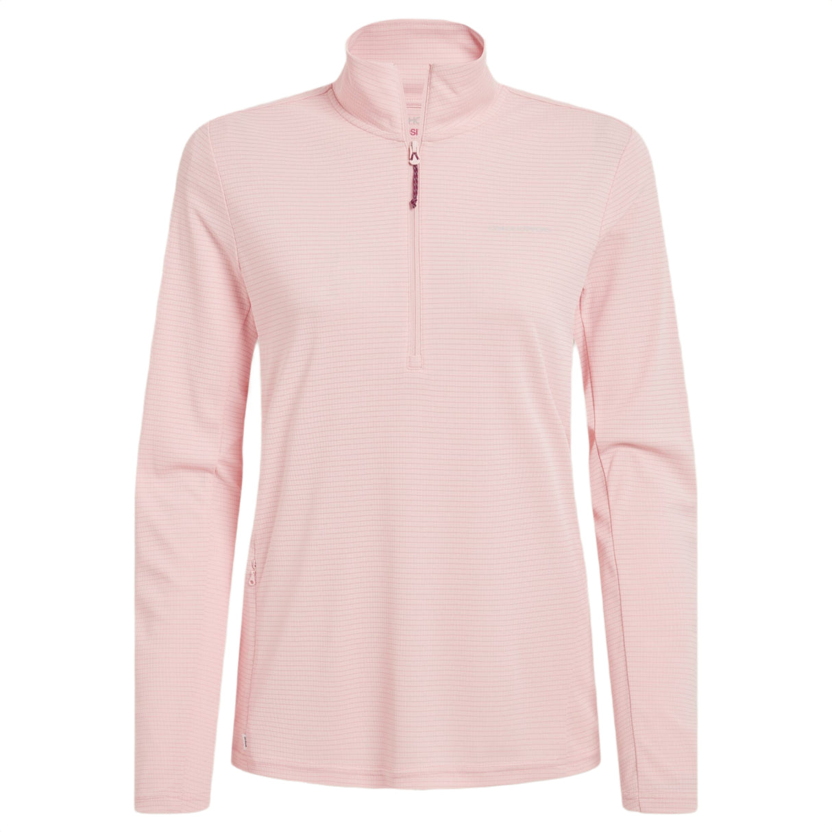 Craghoppers Women's Nosilife Solarshield+ Half Zip Technical Top White / X-Small-White / Small-White / Medium-White / Large-White / X-Large - 53 Degrees North 
