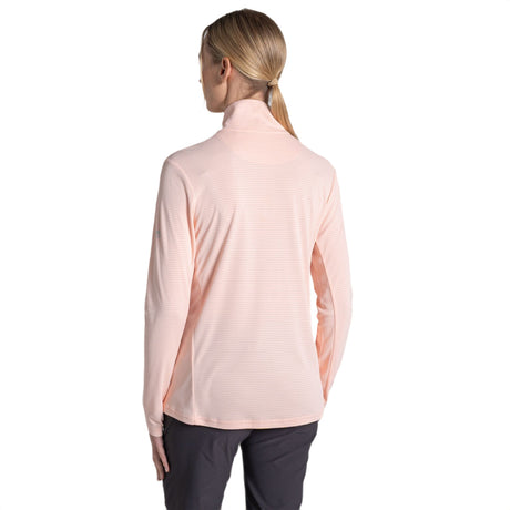 Craghoppers Women's Nosilife Solarshield+ Half Zip Technical Top White / X-Small-White / Small-White / Medium-White / Large-White / X-Large - 53 Degrees North 