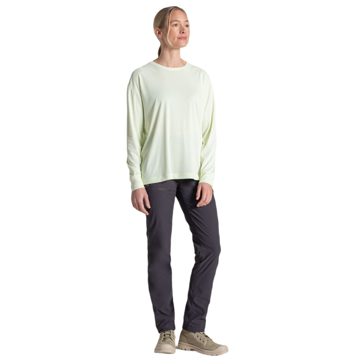 Craghoppers Women's Nosilife Solarshield+ Long Sleeve T-Shirt Pear Drop / X-Small-Pear Drop / Small-Pear Drop / Medium-Pear Drop / Large-Pear Drop / X-Large - 53 Degrees North 