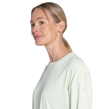 Craghoppers Women's Nosilife Solarshield+ Long Sleeve T-Shirt Pear Drop / X-Small-Pear Drop / Small-Pear Drop / Medium-Pear Drop / Large-Pear Drop / X-Large - 53 Degrees North 
