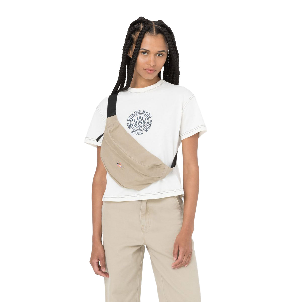 Dickies Duck Canvas Cross Body Black-Desert Sand #- 53 Degrees North 