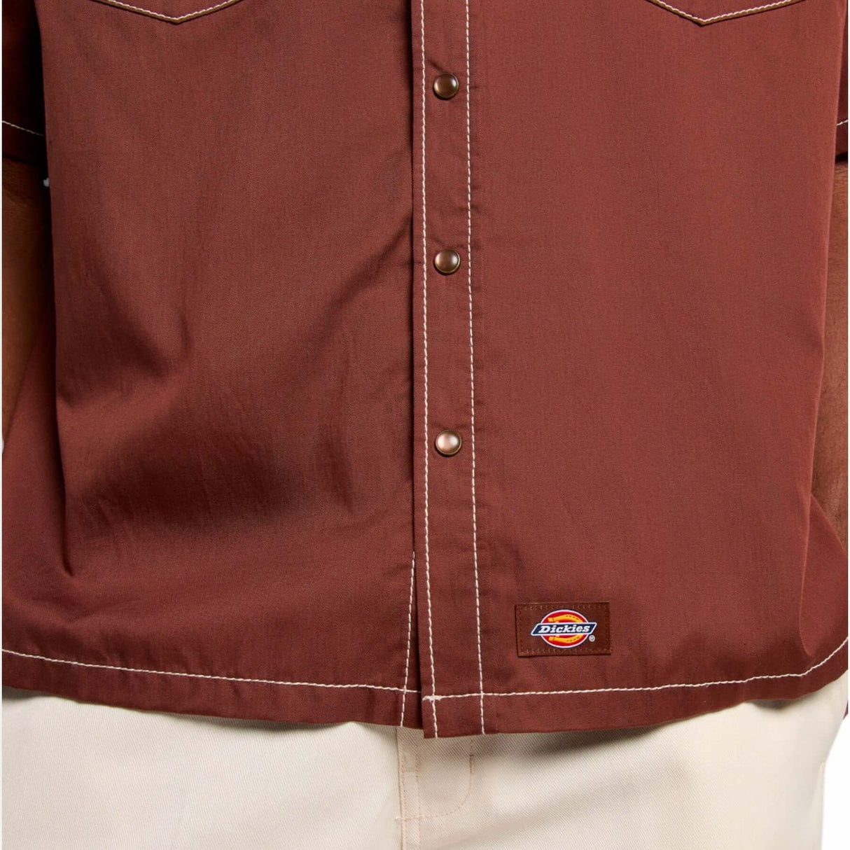 Dickies Men's River Ranch Work Shirt Cappuccino / Small-Cappuccino / Medium-Cappuccino / Large-Cappuccino / X-Large #- 53 Degrees North 