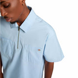 Dickies Men's Ranch 1/4 Zip Shirt Skyway / Small-Skyway / Medium-Skyway / Large-Skyway / X-Large #- 53 Degrees North 