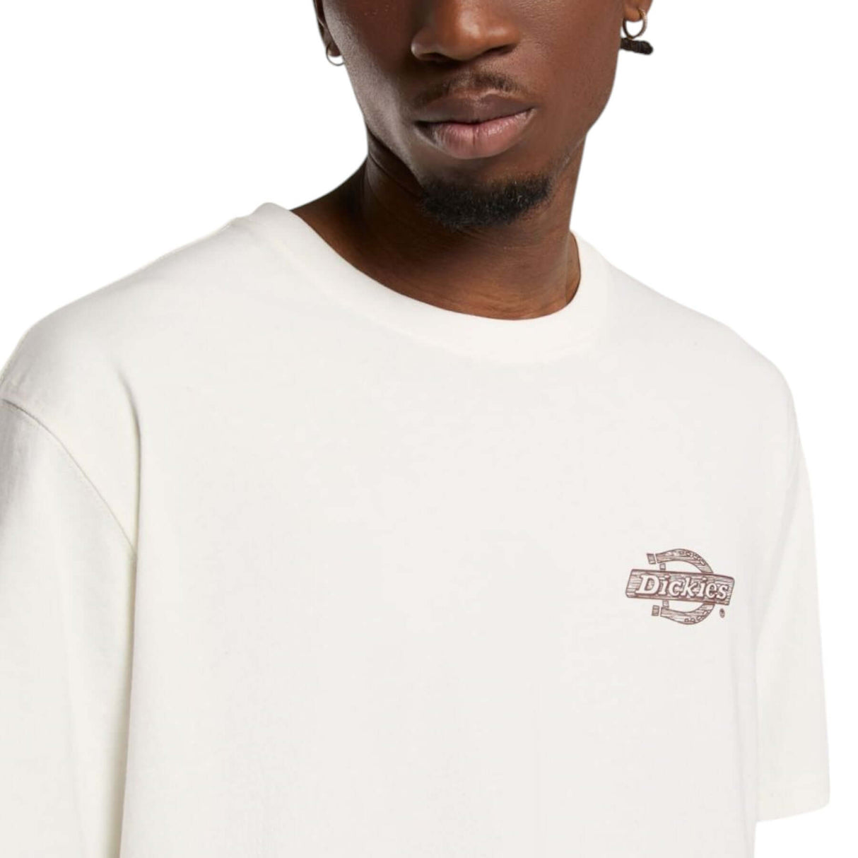 Dickies Men's Wood Logo T-Shirt Egret / Small-Egret / Medium-Egret / Large-Egret / X-Large #- 53 Degrees North 