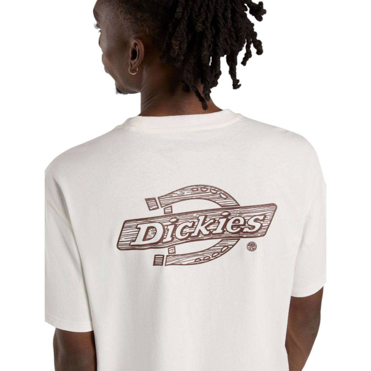 Dickies Men's Wood Logo T-Shirt Egret / Small-Egret / Medium-Egret / Large-Egret / X-Large #- 53 Degrees North 