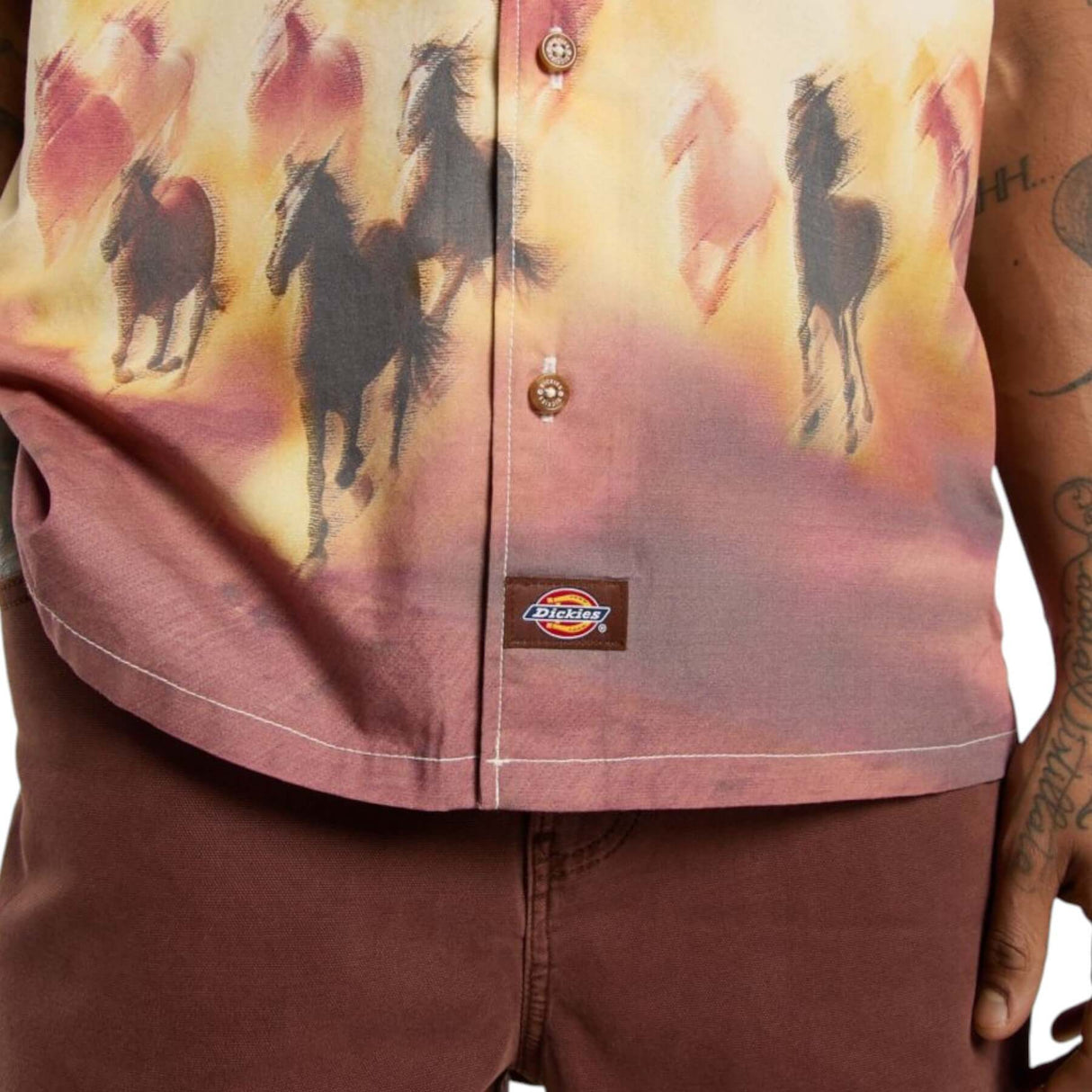 Dickies Men's Running Wild Shirt Oak Buff / Small-Oak Buff / Medium-Oak Buff / Large-Oak Buff / X-Large #- 53 Degrees North 