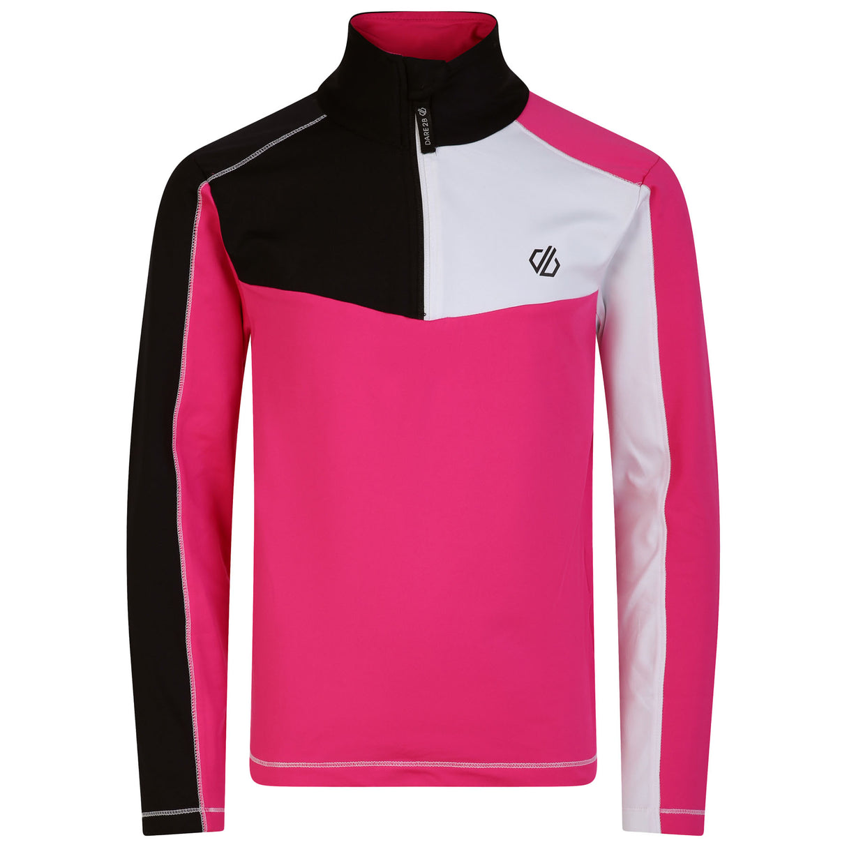 Dare 2b Kids' Formate II Core Stretch Long Sleeve Midlayer Top Gulfstream/Fjord Blue/Rusty Orange / Age 3-4-Gulfstream/Fjord Blue/Rusty Orange / Age 5-6-Gulfstream/Fjord Blue/Rusty Orange / Age 7-8-Gulfstream/Fjord Blue/Rusty Orange / Age 9-10-Gulfstream/Fjord Blue/Rusty Orange / Age 11-12 - 53 Degrees North 