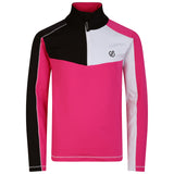 Dare 2b Kids' Formate II Core Stretch Long Sleeve Midlayer Top Gulfstream/Fjord Blue/Rusty Orange / Age 3-4-Gulfstream/Fjord Blue/Rusty Orange / Age 5-6-Gulfstream/Fjord Blue/Rusty Orange / Age 7-8-Gulfstream/Fjord Blue/Rusty Orange / Age 9-10-Gulfstream/Fjord Blue/Rusty Orange / Age 11-12 - 53 Degrees North 