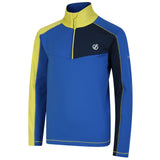 Dare 2b Kids' Formate II Core Stretch Long Sleeve Midlayer Top Gulfstream/Fjord Blue/Rusty Orange / Age 3-4-Gulfstream/Fjord Blue/Rusty Orange / Age 5-6-Gulfstream/Fjord Blue/Rusty Orange / Age 7-8-Gulfstream/Fjord Blue/Rusty Orange / Age 9-10-Gulfstream/Fjord Blue/Rusty Orange / Age 11-12 - 53 Degrees North 