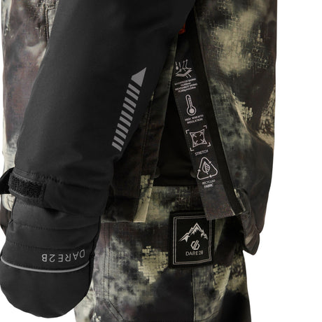 Dare 2b Kids' Freehand Jacket Black/Distressed Print / Age 5-6-Black/Distressed Print / Age 7-8-Black/Distressed Print / Age 9-10-Black/Distressed Print / Age 11-12-Black/Distressed Print / Age 13 - 53 Degrees North 