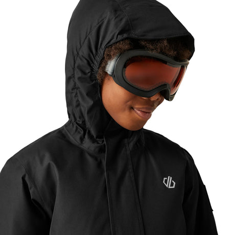 Dare 2b Kids' Freehand Jacket Black/Distressed Print / Age 5-6-Black/Distressed Print / Age 7-8-Black/Distressed Print / Age 9-10-Black/Distressed Print / Age 11-12-Black/Distressed Print / Age 13 - 53 Degrees North 