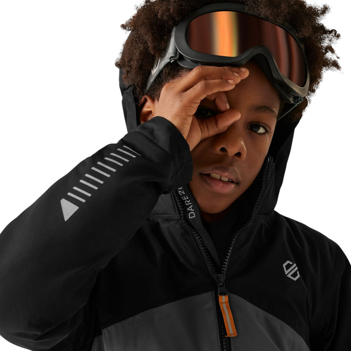 Dare 2b Kids' Impose Jacket Black/Iron Gate / Age 5-6-Black/Iron Gate / Age 7-8-Black/Iron Gate / Age 9-10-Black/Iron Gate / Age 11-12-Black/Iron Gate / Age 13 - 53 Degrees North 