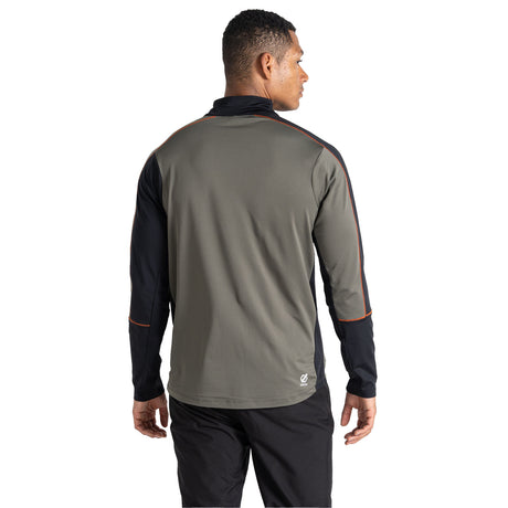 Dare 2b Men's Dignify II Core Stretch Midlayer Top Lichen Green/Black / Small-Lichen Green/Black / Medium-Lichen Green/Black / Large-Lichen Green/Black / X-Large-Lichen Green/Black / XX-Large - 53 Degrees North 