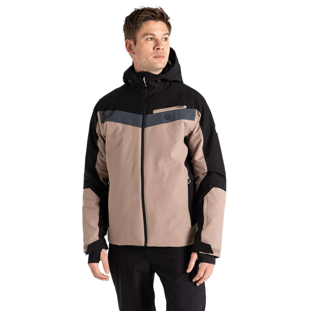 Dare 2b Men's Eagle Jacket Black/Clay/Ebony Grey / Small-Black/Clay/Ebony Grey / Medium-Black/Clay/Ebony Grey / Large-Black/Clay/Ebony Grey / X-Large-Black/Clay/Ebony Grey / XX-Large - 53 Degrees North 