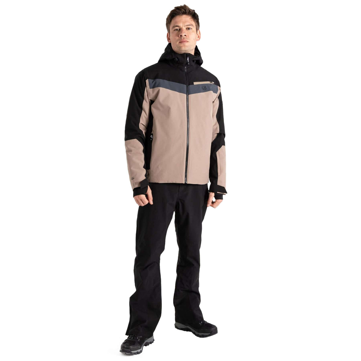 Dare 2b Men's Eagle Jacket Black/Clay/Ebony Grey / Small-Black/Clay/Ebony Grey / Medium-Black/Clay/Ebony Grey / Large-Black/Clay/Ebony Grey / X-Large-Black/Clay/Ebony Grey / XX-Large - 53 Degrees North 