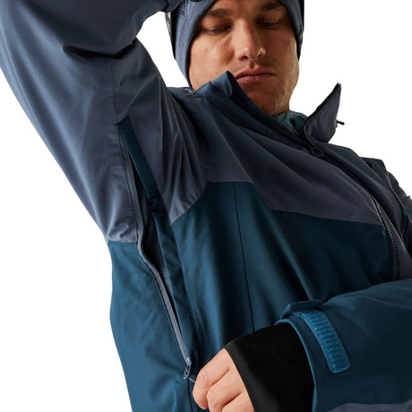 Dare 2b Men's Halfpipe Jacket Blue Indigo/Moonlight Denim / X-Small-Blue Indigo/Moonlight Denim / Small-Blue Indigo/Moonlight Denim / Medium-Blue Indigo/Moonlight Denim / Large-Blue Indigo/Moonlight Denim / X-Large - 53 Degrees North 