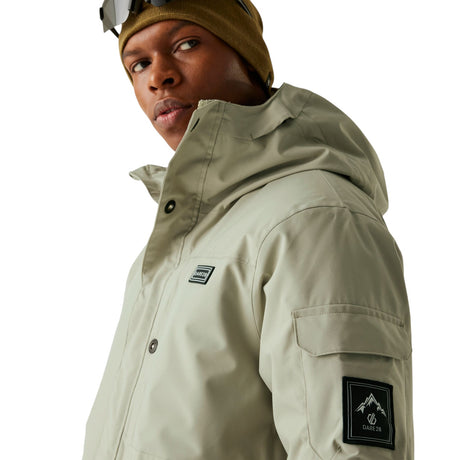 Dare 2b Men's Twin Tip Jacket Abbey Stone / X-Small-Abbey Stone / Small-Abbey Stone / Medium-Abbey Stone / Large-Abbey Stone / X-Large - 53 Degrees North 