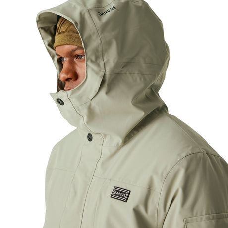 Dare 2b Men's Twin Tip Jacket Abbey Stone / X-Small-Abbey Stone / Small-Abbey Stone / Medium-Abbey Stone / Large-Abbey Stone / X-Large - 53 Degrees North 