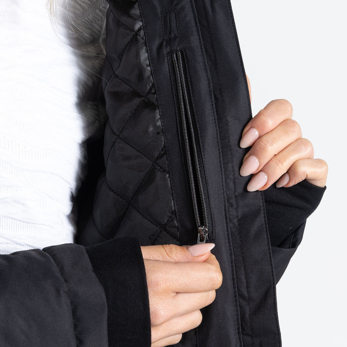 Dare 2b Women's Glamorize IV Ski Jacket Black / X-Small-Black / Small-Black / Medium-Black / Large-Black / X-Large - 53 Degrees North 