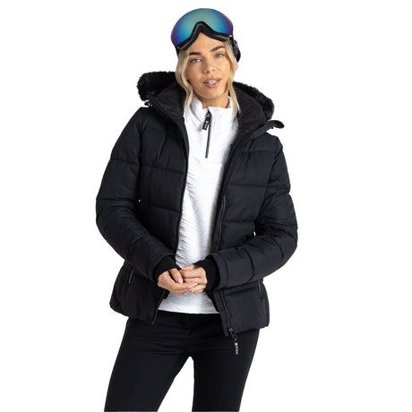 Dare 2b Women's Glamorize IV Ski Jacket Black / X-Small-Black / Small-Black / Medium-Black / Large-Black / X-Large - 53 Degrees North 