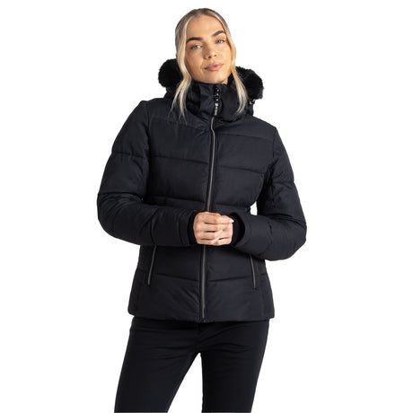 Dare 2b Women's Glamorize IV Ski Jacket Black / X-Small-Black / Small-Black / Medium-Black / Large-Black / X-Large - 53 Degrees North 