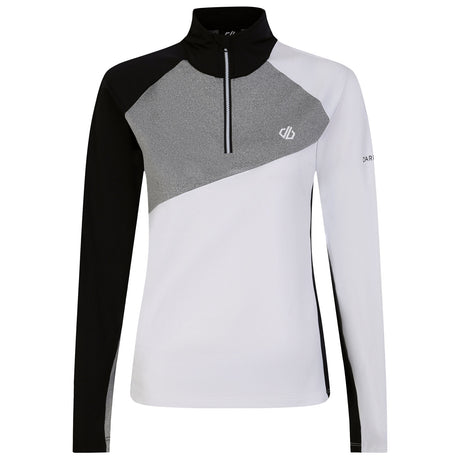 Dare 2b Women's Ice Core Stretch Midlayer Top Black/Ebony Grey / X-Small-Black/Ebony Grey / Small-Black/Ebony Grey / Medium-Black/Ebony Grey / Large-Black/Ebony Grey / X-Large - 53 Degrees North 