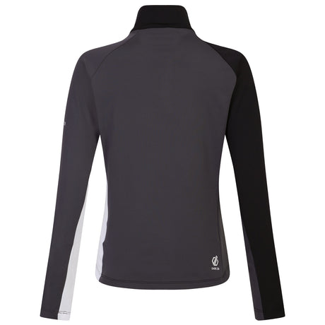 Dare 2b Women's Ice Core Stretch Midlayer Top Black/Ebony Grey / X-Small-Black/Ebony Grey / Small-Black/Ebony Grey / Medium-Black/Ebony Grey / Large-Black/Ebony Grey / X-Large - 53 Degrees North 