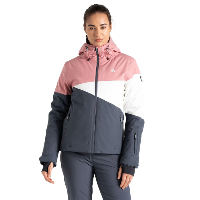 Dare 2b Women's Ice Jacket Dusty Rose/Ebony Grey / X-Small-Dusty Rose/Ebony Grey / Small-Dusty Rose/Ebony Grey / Medium-Dusty Rose/Ebony Grey / Large-Dusty Rose/Ebony Grey / X-Large - 53 Degrees North 