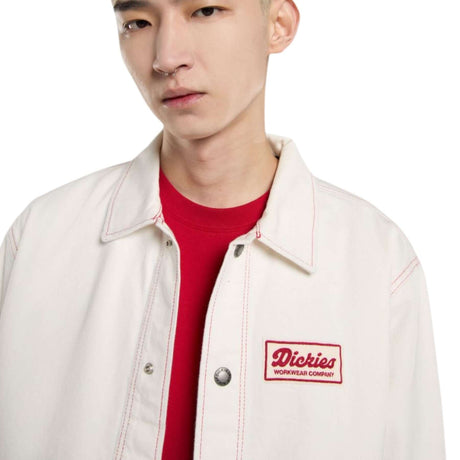 Dickies Men's Lewistown Denim Jacket Egret / Small-Egret / Medium-Egret / Large-Egret / X-Large - 53 Degrees North 