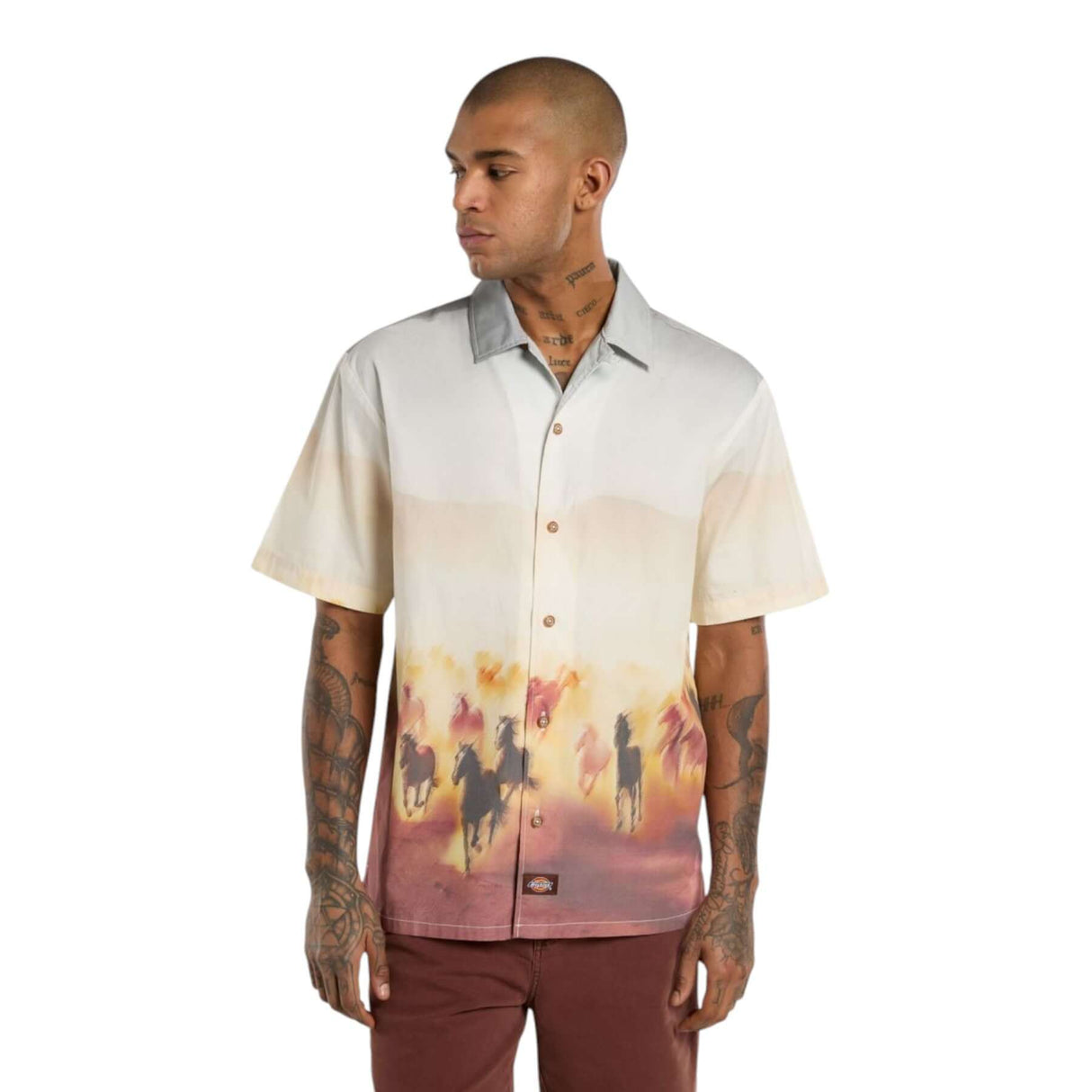 Dickies Men's Running Wild Shirt Oak Buff / Small-Oak Buff / Medium-Oak Buff / Large-Oak Buff / X-Large - 53 Degrees North 