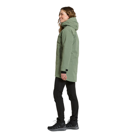 Didriksons Women's Marget Waterproof Insulated Parka Ash Brown / Small-Ash Brown / Medium-Ash Brown / Large-Ash Brown / X-Large-Light Moss / Small - 53 Degrees North 