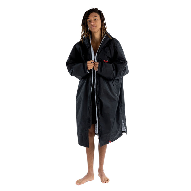 Dryrobe Advance Long Sleeve Changing Robe Black/Grey / X-Small-Black/Grey / Small-Black/Grey / Medium-Black/Grey / Large-Black/Camo Black / Small - 53 Degrees North 