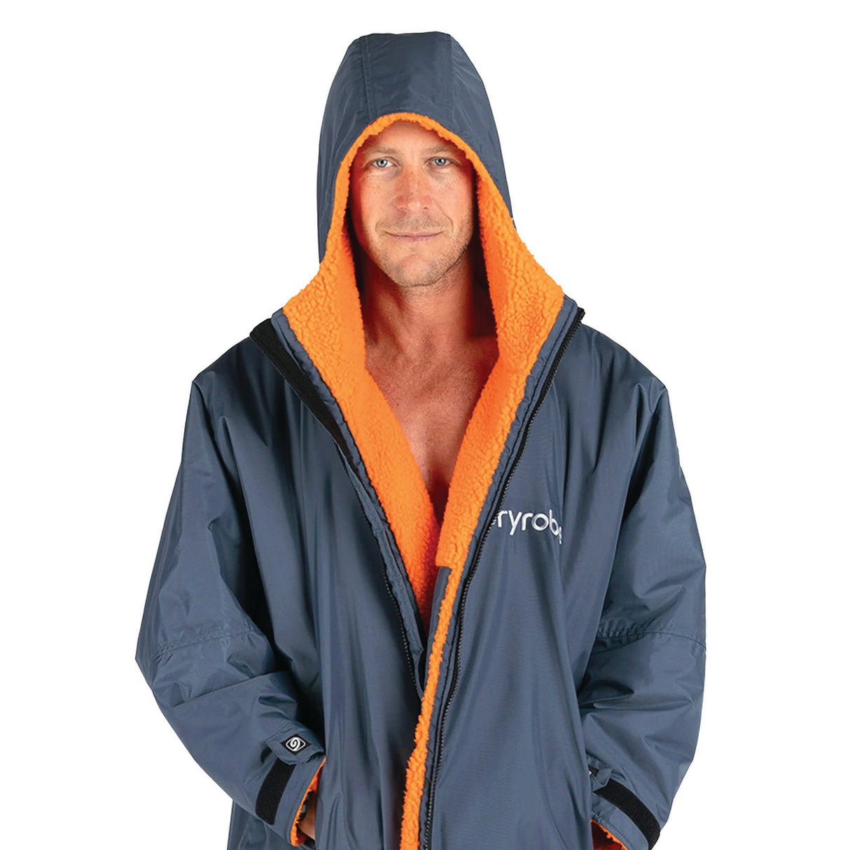 Dryrobe Advance Long Sleeve Changing Robe Dark Grey/Orange / Small-Dark Grey/Orange / Medium-Dark Grey/Orange / Large-Black/Grey / X-Small-Black/Grey / Small - 53 Degrees North 