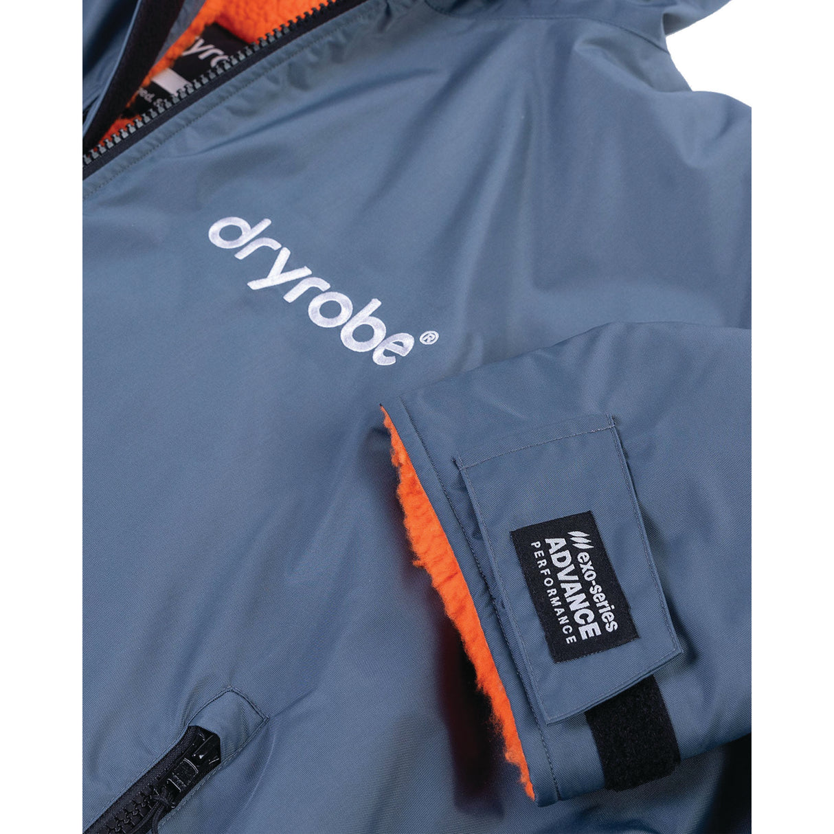 Dryrobe Advance Long Sleeve Changing Robe Dark Grey/Orange / Small-Dark Grey/Orange / Medium-Dark Grey/Orange / Large-Black/Grey / X-Small-Black/Grey / Small - 53 Degrees North 
