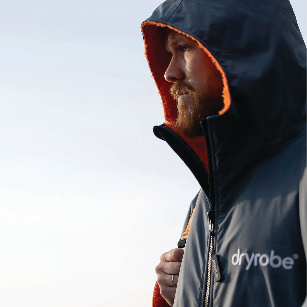 Dryrobe Advance Long Sleeve Changing Robe Dark Grey/Orange / Small-Dark Grey/Orange / Medium-Dark Grey/Orange / Large-Black/Grey / X-Small-Black/Grey / Small - 53 Degrees North 