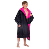 Dryrobe Kids' Advance Long Sleeve Changing Robe Navy/Grey / X-Small-Navy/Grey / Small-Black/Pink / Small - 53 Degrees North 