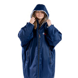Dryrobe Kids' Advance Long Sleeve Changing Robe Navy/Grey / X-Small-Navy/Grey / Small-Black/Pink / Small - 53 Degrees North 