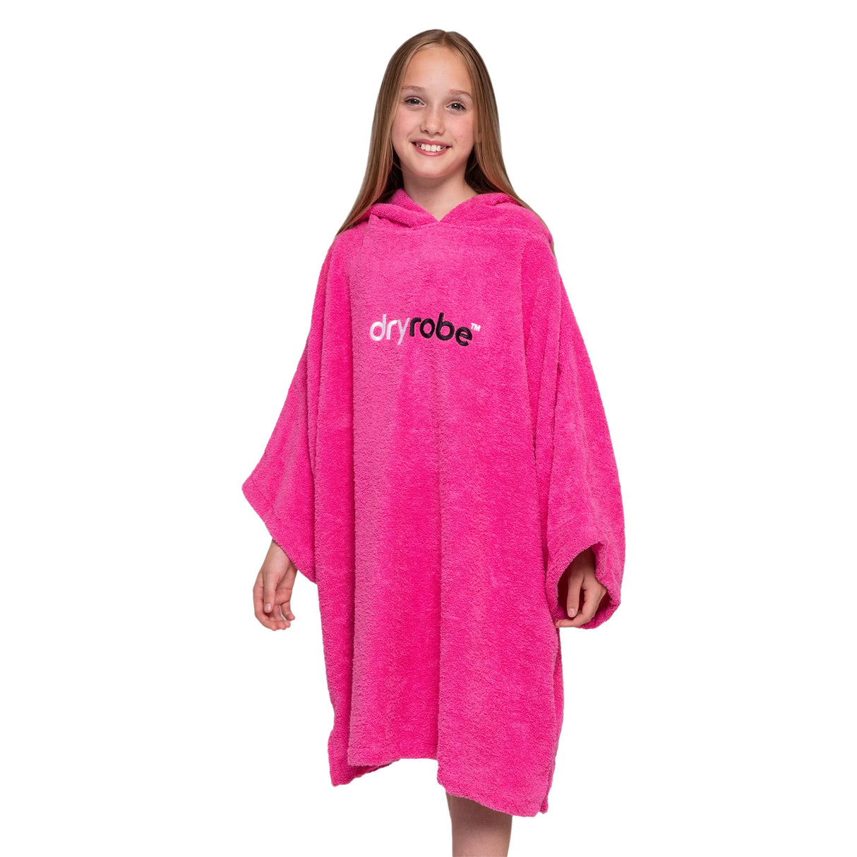 Dryrobe Kids' Organic Cotton Towel Robe Pink / X-Small-Pink / Small-Navy / X-Small-Navy / Small - 53 Degrees North 